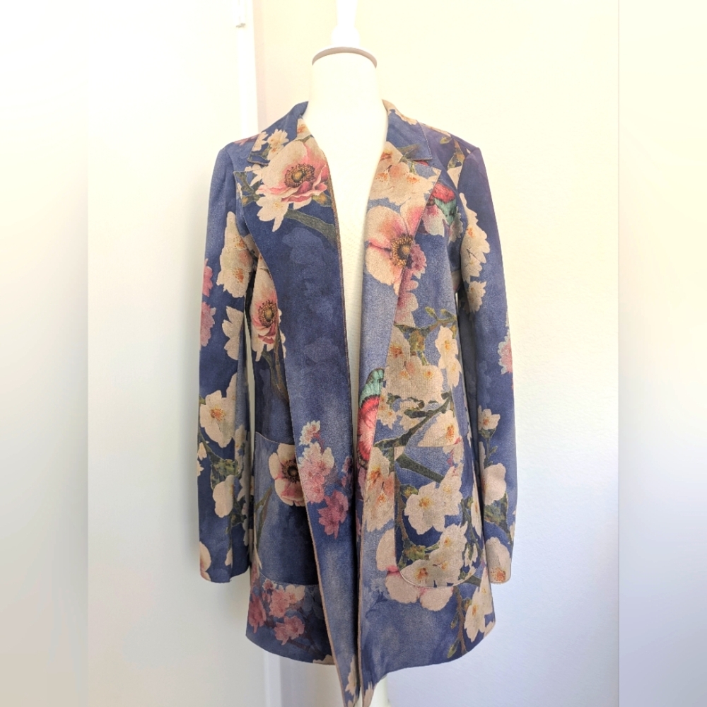 Anthropologie Solitaire Women's Floral Jacket Size M